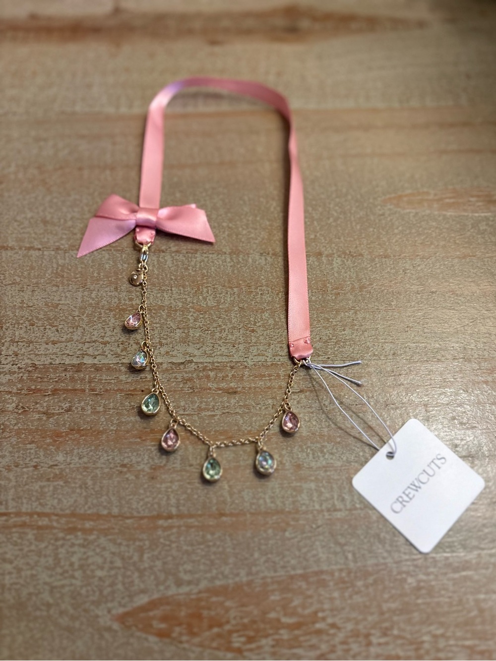 Crewcuts Girls’ Rainbow Gems Pendant Necklace